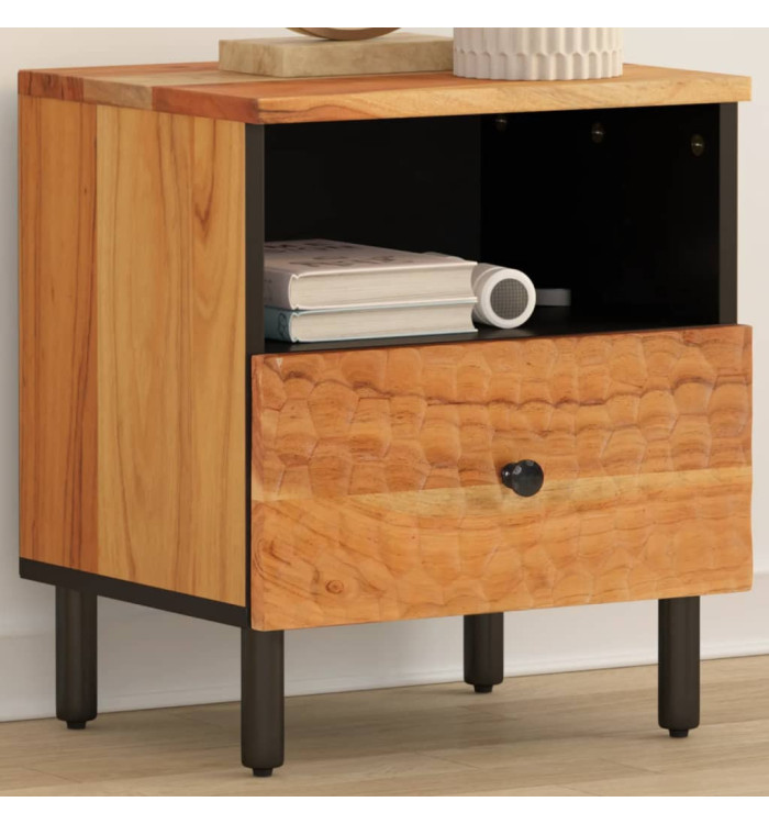 Table de chevet 40x33x46 cm Bois d'acacia massif | Mobilier & Déco