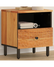 Table de chevet 40x33x46 cm Bois d'acacia massif | Mobilier & Déco