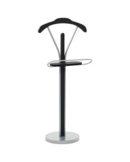 Valet de chambre 45 x 35 x 107 cm Noir et gris | Mobilier & Déco