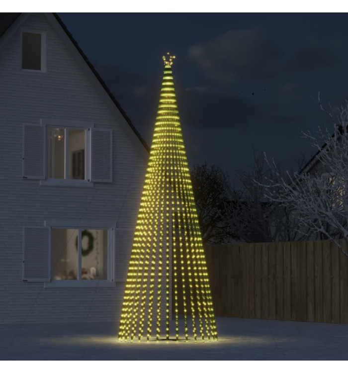 Sapin de Noël à LED 1544 LED blanc chaud 500 cm | Mobilier & Déco