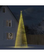 Sapin de Noël à LED 1544 LED blanc chaud 500 cm | Mobilier & Déco