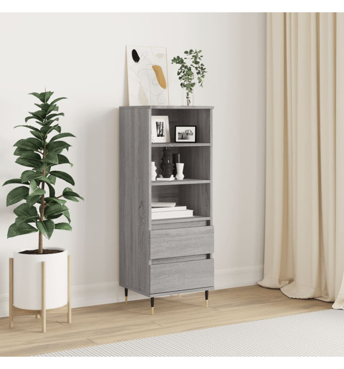 Buffet haut Sonoma gris 40x36x110 cm Bois d'ingénierie | Mobilier & Déco