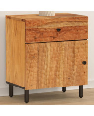 Table de chevet 50x33x60 cm bois d'acacia solide | Mobilier & Déco