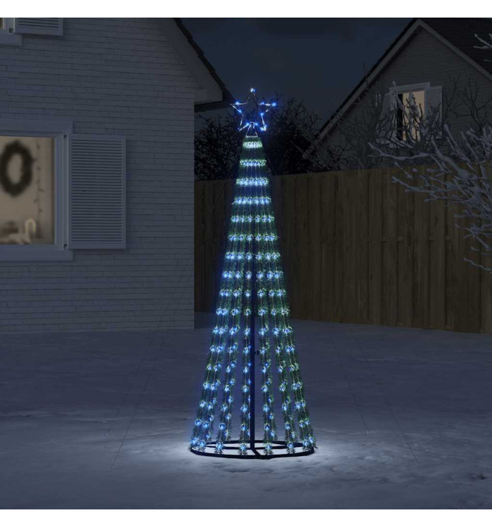 Sapin de Noël à LED 275 LED bleu 180 cm | Mobilier & Déco
