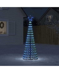 Sapin de Noël à LED 275 LED bleu 180 cm | Mobilier & Déco