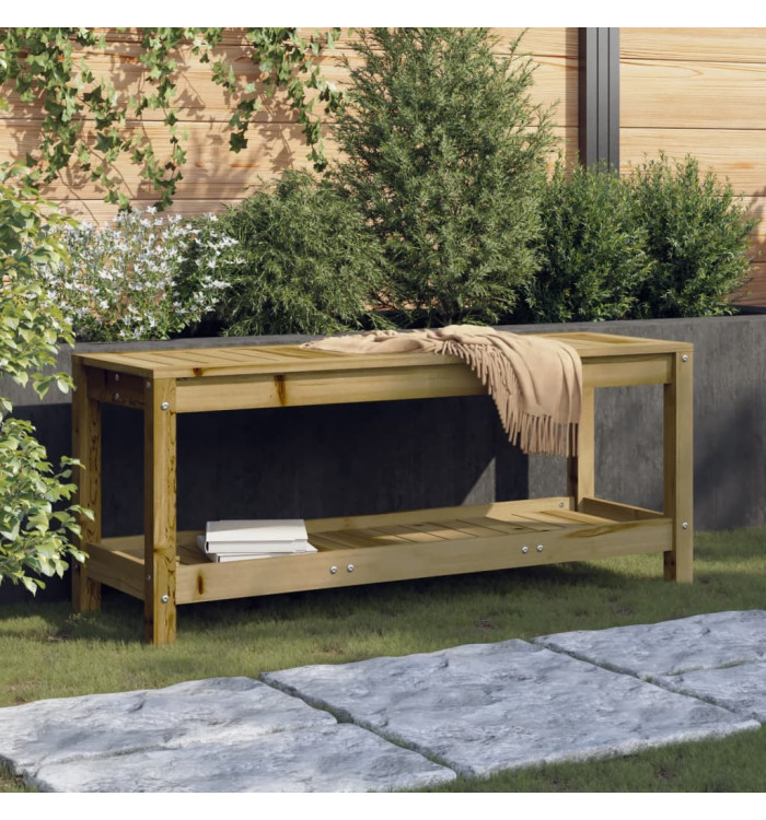 Banc de jardin 108x35x45 cm bois de pin imprégné | Mobilier & Déco