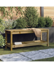 Banc de jardin 108x35x45 cm bois de pin imprégné | Mobilier & Déco