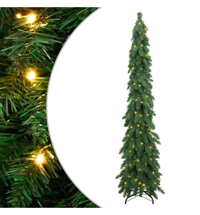 Arbre de Noël artificiel pré-éclairé avec 130 LED 210 cm | Mobilier & Déco