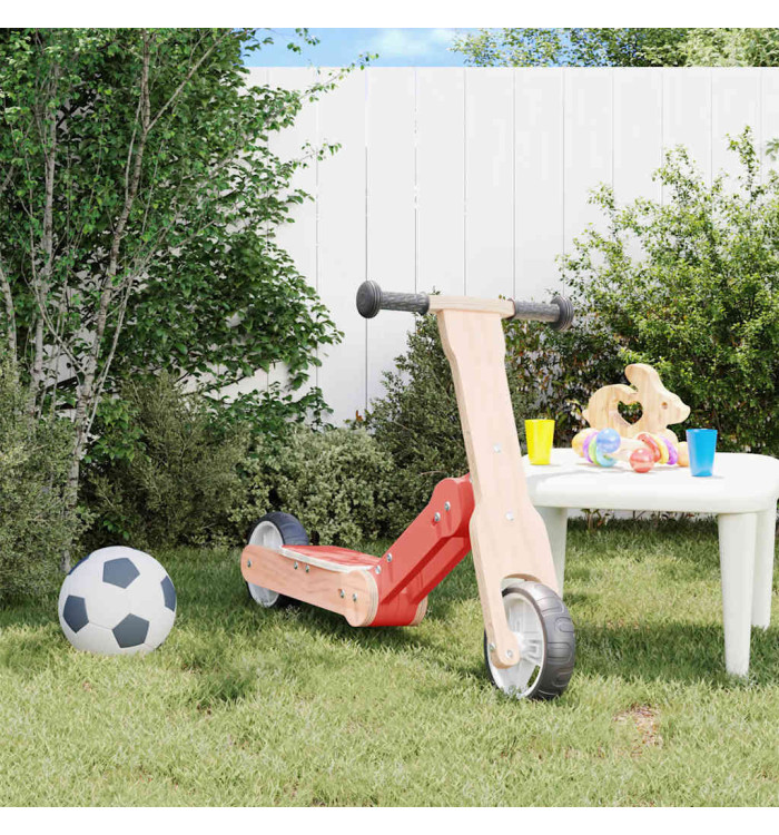 Trottinette pour enfants 2-in-1 rouge | Mobilier & Déco