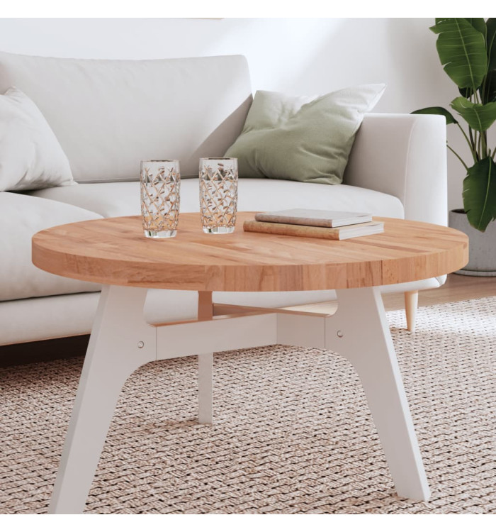 Dessus de table Ø80x4 cm rond bois massif de hêtre | Mobilier & Déco