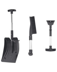 Kit de pelle à neige 3 en 1 noir aluminium | Mobilier & Déco