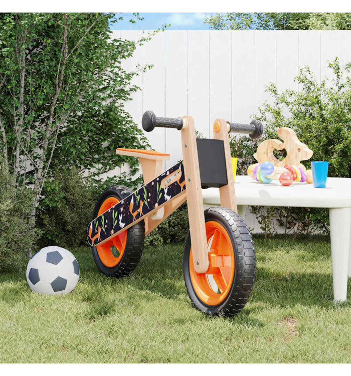 Vélo d'équilibre pour enfants imprimé orange | Mobilier & Déco