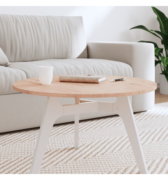 Dessus de table Ø70x1,5 cm rond bois massif de hêtre | Mobilier & Déco