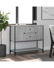 Buffet sonoma gris 100x36x85 cm bois d'ingénierie | Mobilier & Déco