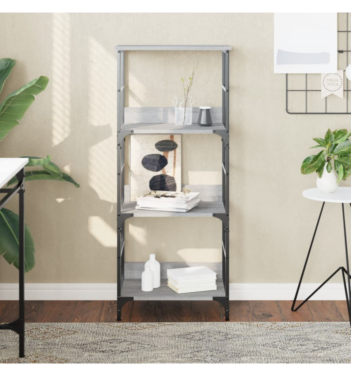 Bibliothèque sonoma gris 50x33x117,5 cm bois d'ingénierie | Mobilier & Déco