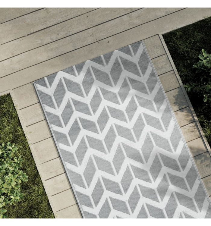 Tapis d'extérieur ARAKIL gris 80 x 150 cm PP | Mobilier & Déco