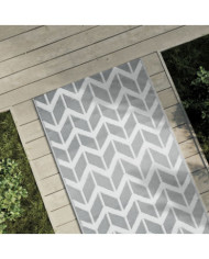 Tapis d'extérieur ARAKIL gris 80 x 150 cm PP | Mobilier & Déco