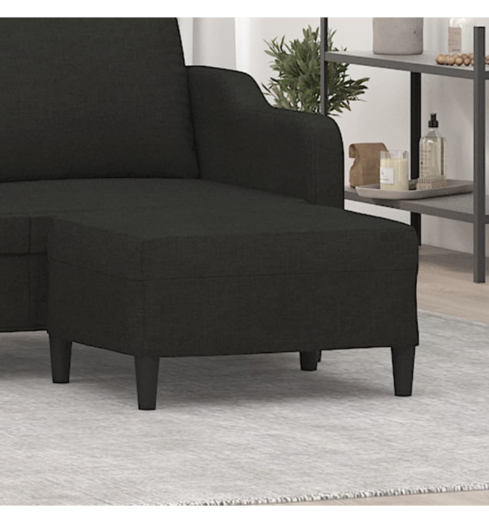 Repose-pied Noir 70x55x41 cm Tissu | Mobilier & Déco