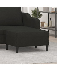 Repose-pied Noir 70x55x41 cm Tissu | Mobilier & Déco