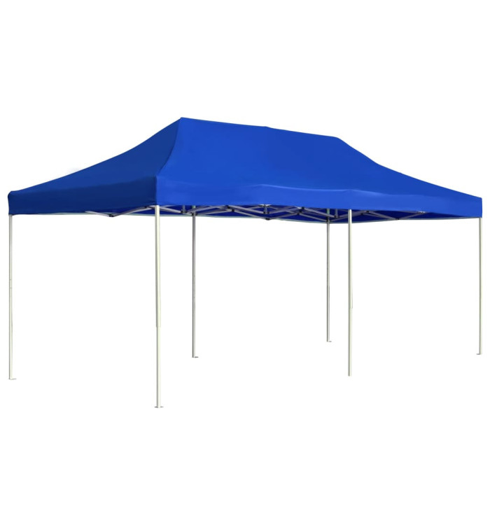 Tente de réception pliable Aluminium 6 x 3 m Bleu | Mobilier & Déco