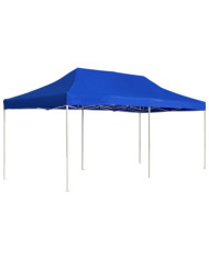 Tente de réception pliable Aluminium 6 x 3 m Bleu | Mobilier & Déco