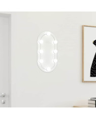 Miroir avec éclairage LED 40x20 cm Verre Ovale | Mobilier & Déco