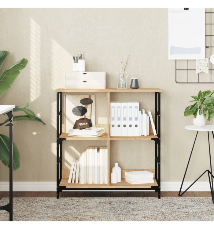 Bibliothèque chêne sonoma 78,5x33x82 cm bois d'ingénierie | Mobilier & Déco