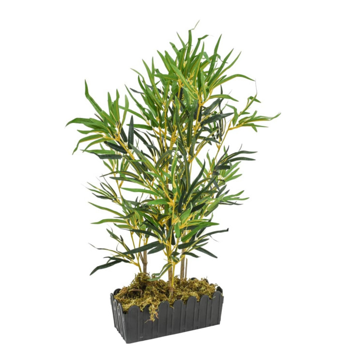Bambou artificiel 368 feuilles 80 cm vert | Mobilier & Déco
