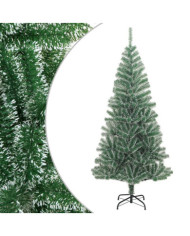 Sapin de Noël artificiel avec neige floquée vert 210 cm | Mobilier & Déco