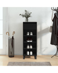Armoire à chaussures Noir 40x36x105 cm Bois d'ingénierie | Mobilier & Déco