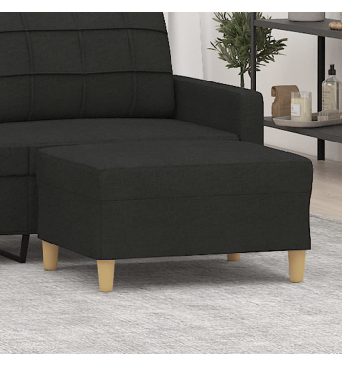 Repose-pied Noir 70x55x41 cm Tissu | Mobilier & Déco