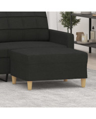 Repose-pied Noir 70x55x41 cm Tissu | Mobilier & Déco