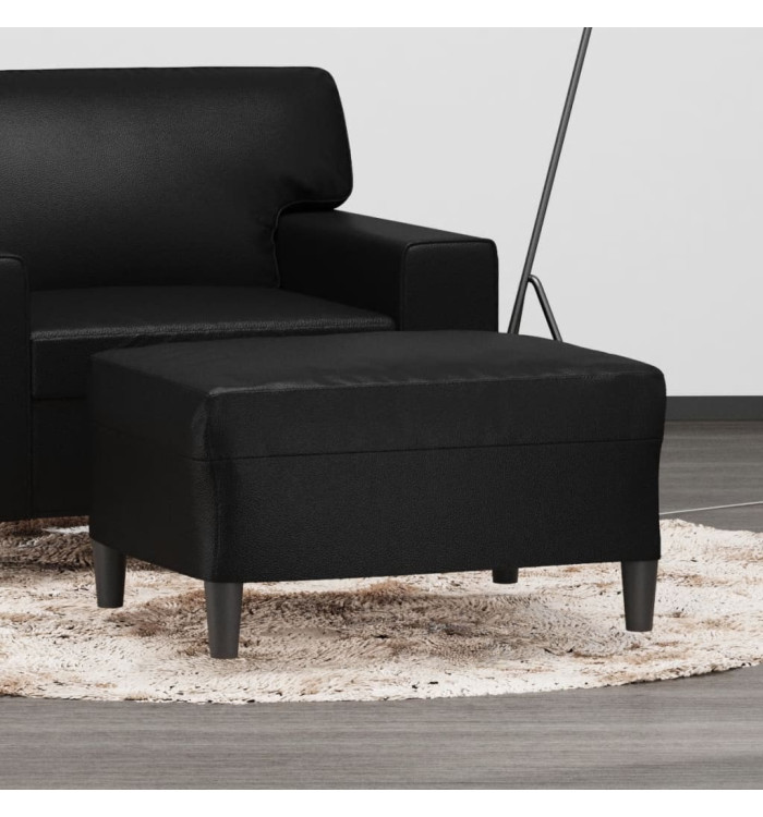 Repose-pied Noir 70x55x41 cm Similicuir | Mobilier & Déco