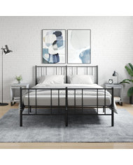 Tables de chevet 2 pcs gris béton 40x35x50 cm bois d’ingénierie | Mobilier & Déco