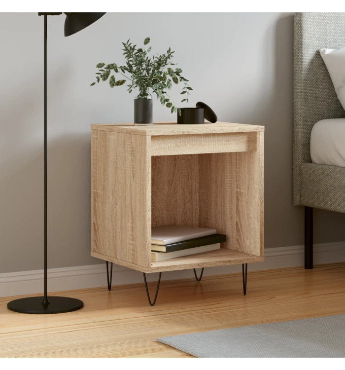 Table de chevet chêne sonoma 40x35x50 cm bois d’ingénierie | Mobilier & Déco