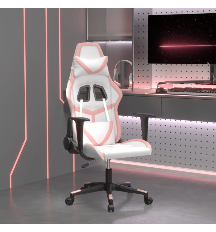Chaise de jeu Blanc et rose Similicuir | Mobilier & Déco