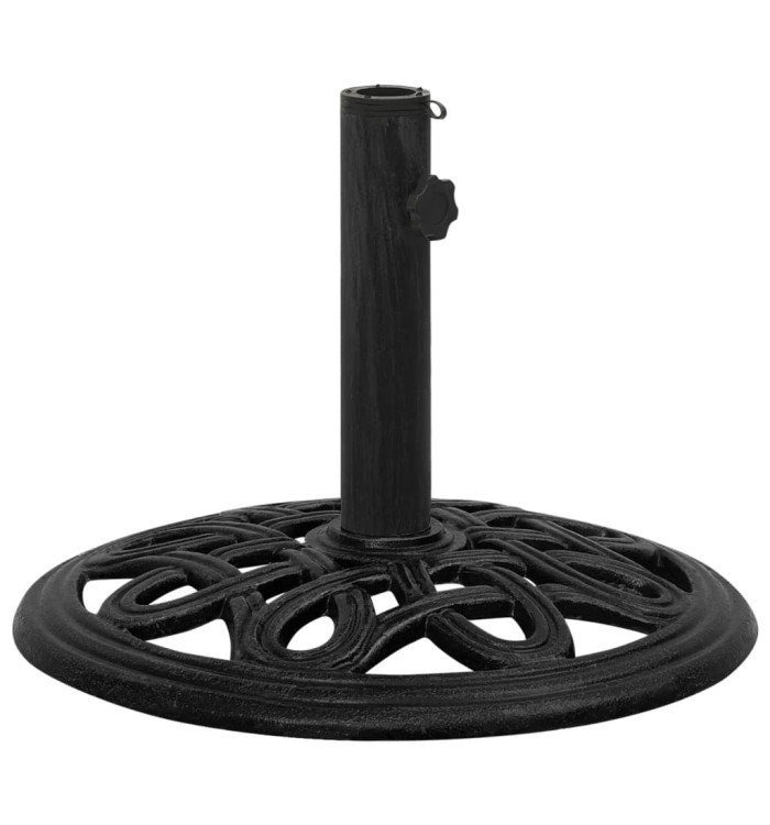 Socle de parasol Noir 44x44x32 cm Fonte | Mobilier & Déco