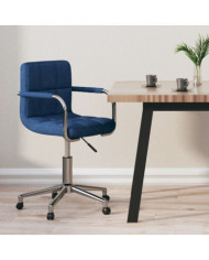 Chaise pivotante de bureau Bleu Tissu | Mobilier & Déco