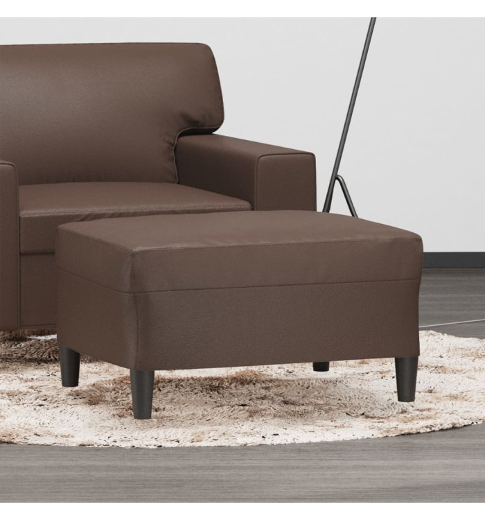 Repose-pied Marron 70x55x41 cm Similicuir | Mobilier & Déco