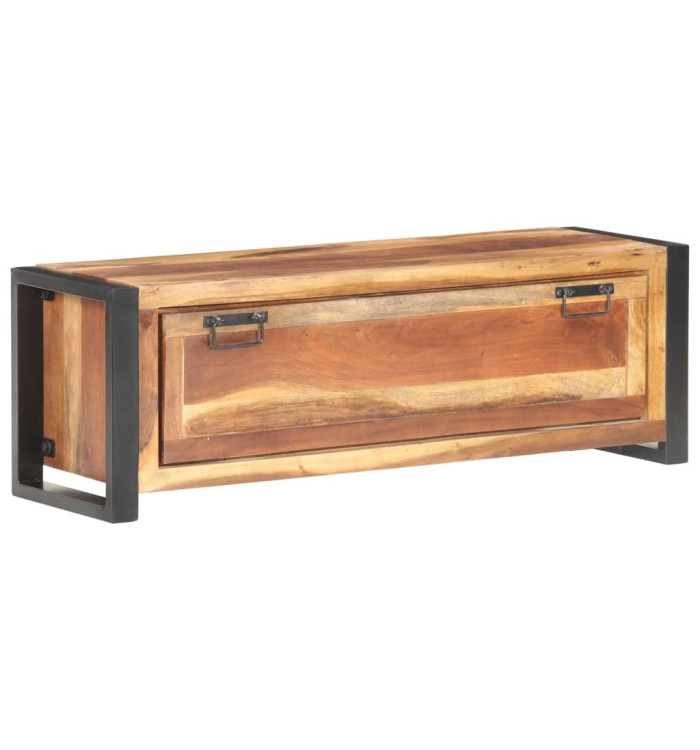 Armoire à chaussures 120x35x40 cm Bois solide | Mobilier & Déco