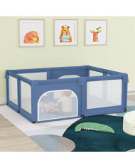 Parc pour bébé avec 2 portes Bleu clair Tissu Oxford | Mobilier & Déco