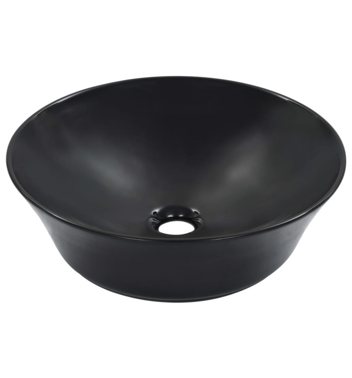 Lavabo 41x12,5 cm Céramique Noir | Mobilier & Déco