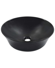 Lavabo 41x12,5 cm Céramique Noir | Mobilier & Déco
