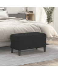Banc Noir 70x35x41 cm Tissu | Mobilier & Déco