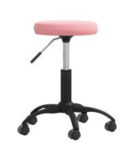 Tabouret de massage Velours Rose | Mobilier & Déco