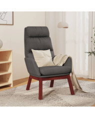 Chaise de relaxation Gris foncé Tissu | Mobilier & Déco