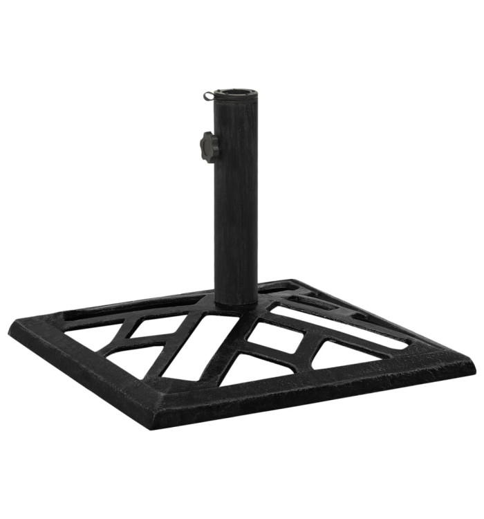 Socle de parasol Noir 44x44x31 cm Fonte | Mobilier & Déco