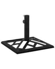 Socle de parasol Noir 44x44x31 cm Fonte | Mobilier & Déco