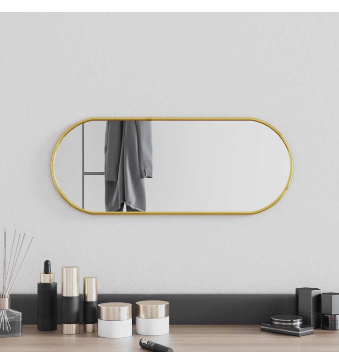 Miroir mural Doré 50x20 cm Ovale | Mobilier & Déco