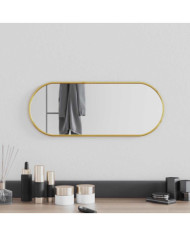 Miroir mural Doré 50x20 cm Ovale | Mobilier & Déco